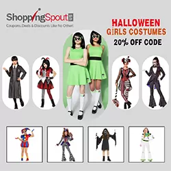 Get 20% Off Halloween Girls Costumes